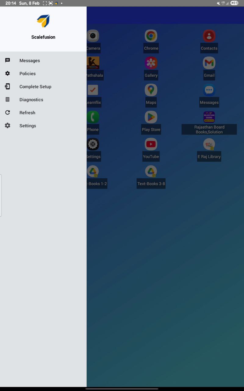 scalefusion menu bar